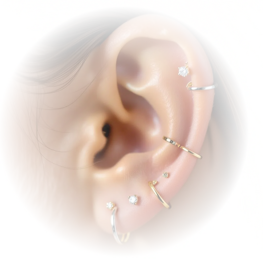 Piercing oreille personnalisé