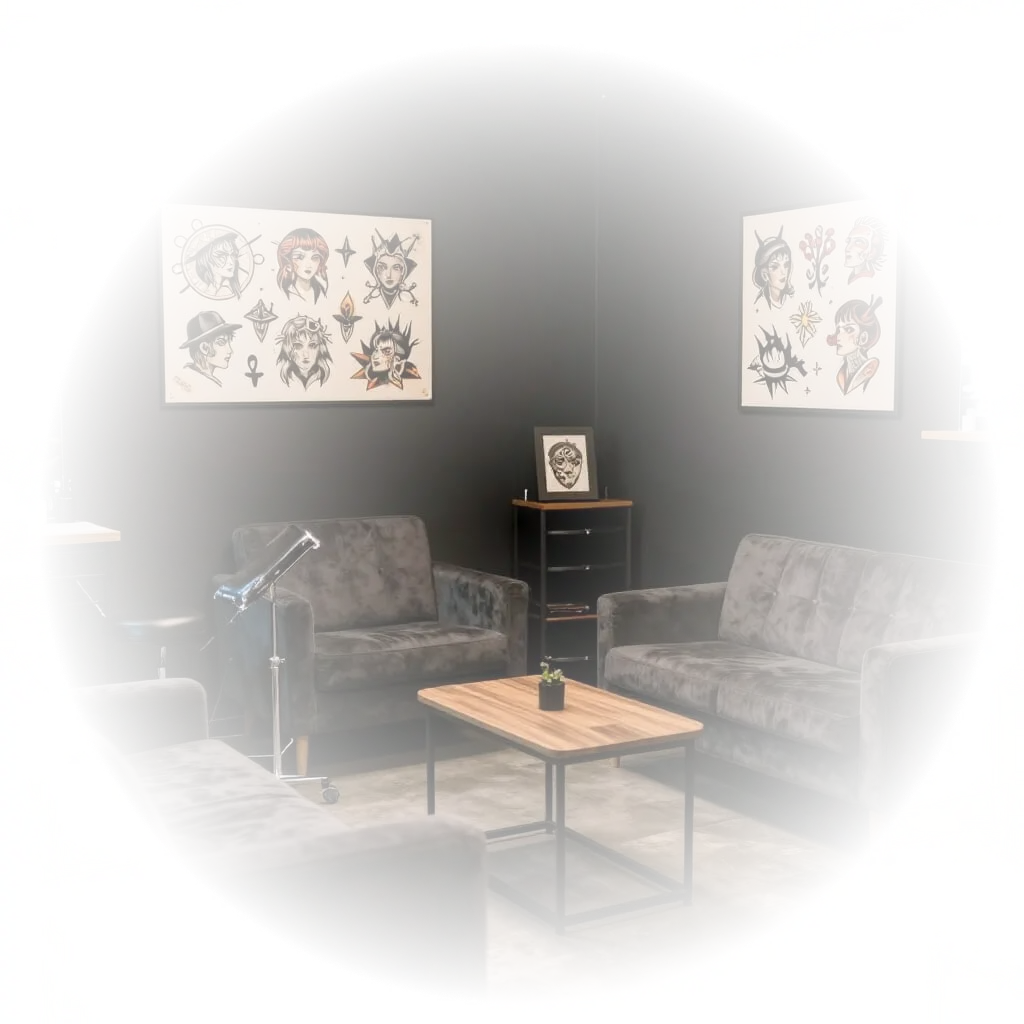 Espace accueil studio tatouage