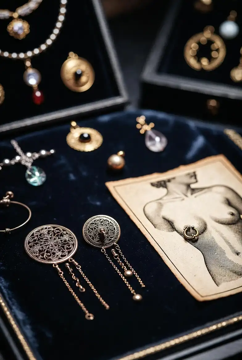 Bijoux de piercing téton illustrant leur histoire et leur symbolique culturelle.
