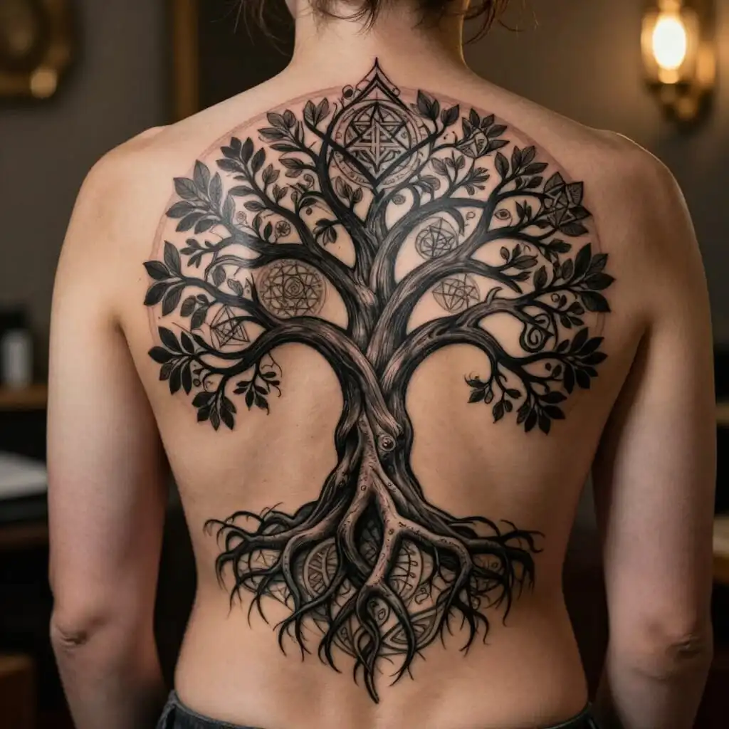 Tatouage et article : Tatouage Arbre de Vie : Signification, Styles et Emplacements