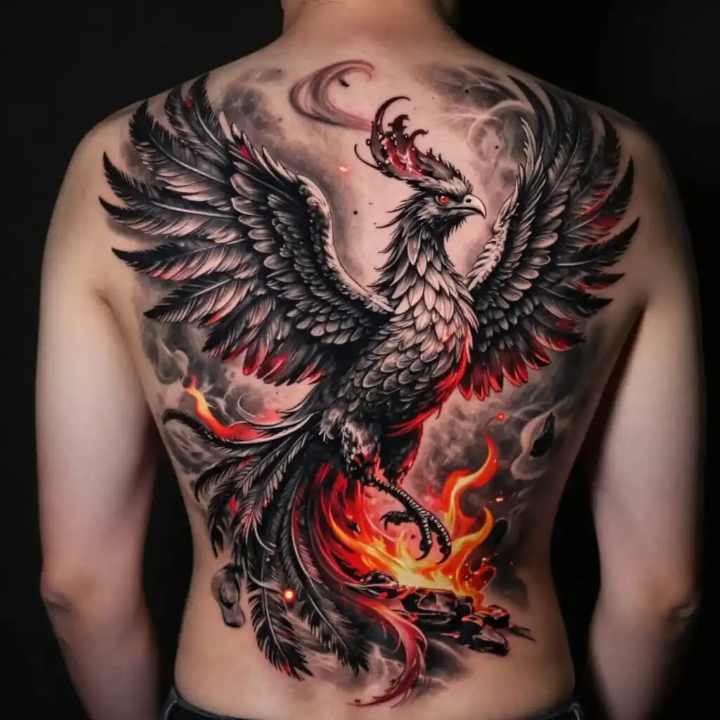Tatouage et article : Phénix Tatouage : Symbolique, Styles et Emplacements