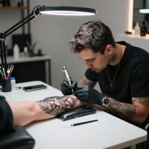 Illustration : Retouche tatouage et retrait piercing : guide complet